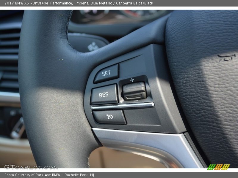 Imperial Blue Metallic / Canberra Beige/Black 2017 BMW X5 xDrive40e iPerformance