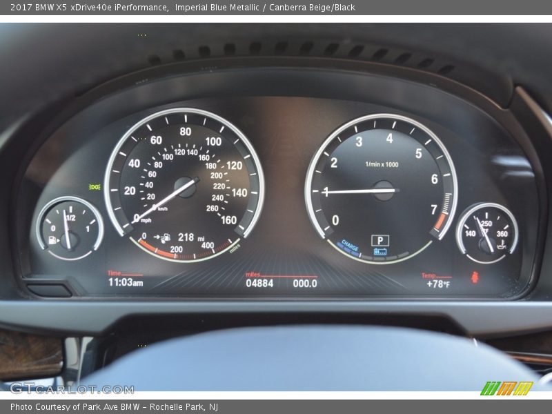 Imperial Blue Metallic / Canberra Beige/Black 2017 BMW X5 xDrive40e iPerformance