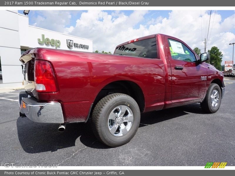 Delmonico Red Pearl / Black/Diesel Gray 2017 Ram 1500 Tradesman Regular Cab