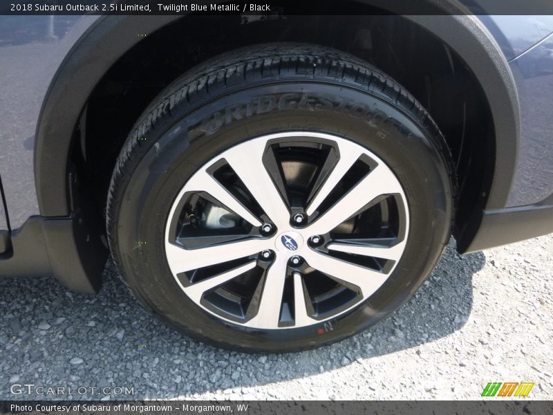 Twilight Blue Metallic / Black 2018 Subaru Outback 2.5i Limited