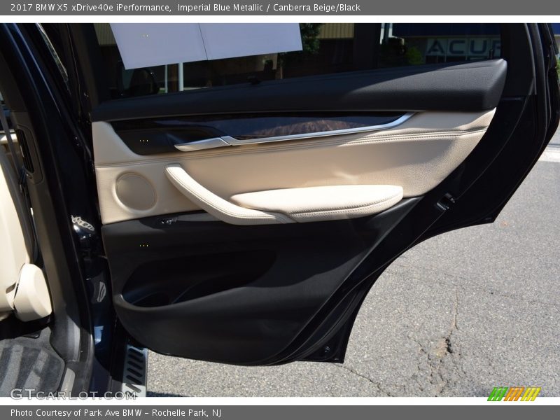 Imperial Blue Metallic / Canberra Beige/Black 2017 BMW X5 xDrive40e iPerformance