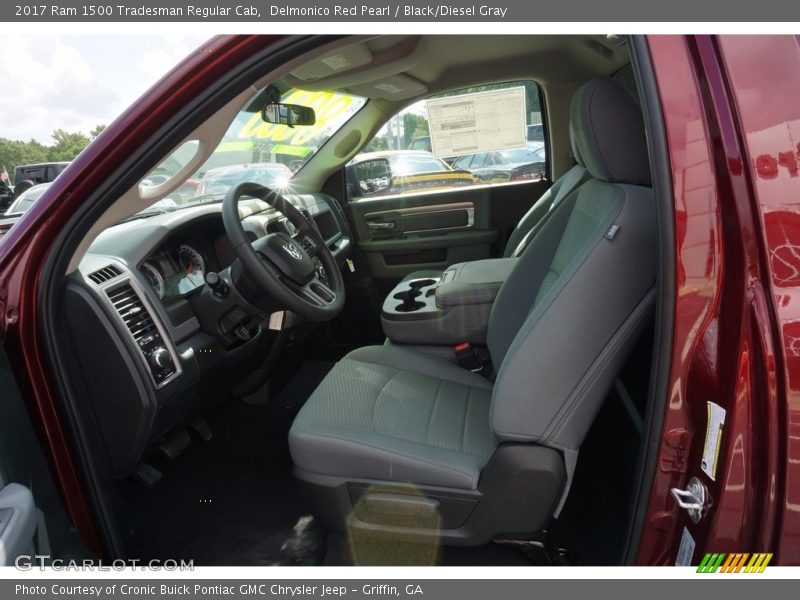Delmonico Red Pearl / Black/Diesel Gray 2017 Ram 1500 Tradesman Regular Cab
