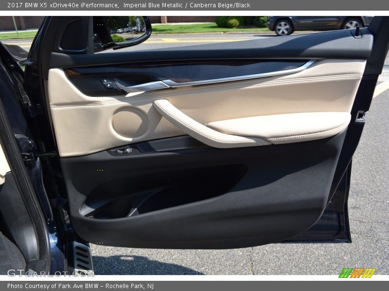 Imperial Blue Metallic / Canberra Beige/Black 2017 BMW X5 xDrive40e iPerformance