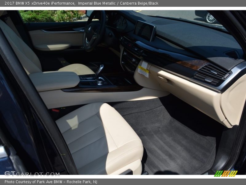 Imperial Blue Metallic / Canberra Beige/Black 2017 BMW X5 xDrive40e iPerformance