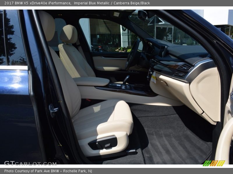 Imperial Blue Metallic / Canberra Beige/Black 2017 BMW X5 xDrive40e iPerformance