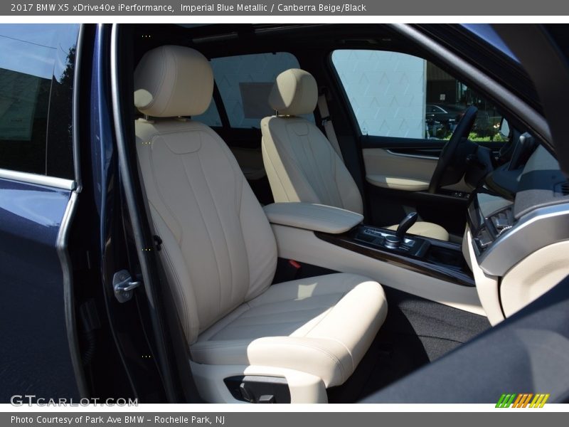 Imperial Blue Metallic / Canberra Beige/Black 2017 BMW X5 xDrive40e iPerformance