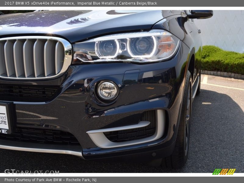 Imperial Blue Metallic / Canberra Beige/Black 2017 BMW X5 xDrive40e iPerformance