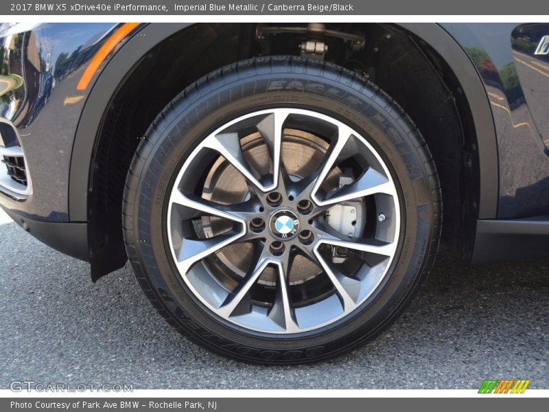 Imperial Blue Metallic / Canberra Beige/Black 2017 BMW X5 xDrive40e iPerformance