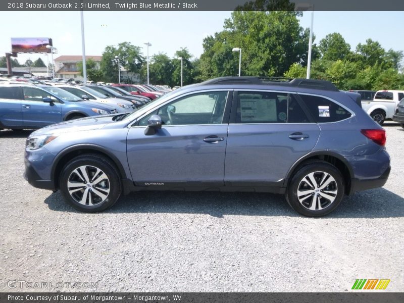 Twilight Blue Metallic / Black 2018 Subaru Outback 2.5i Limited