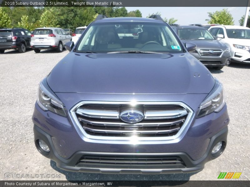 Twilight Blue Metallic / Black 2018 Subaru Outback 2.5i Limited