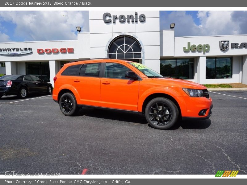 Blood Orange / Black 2017 Dodge Journey SXT