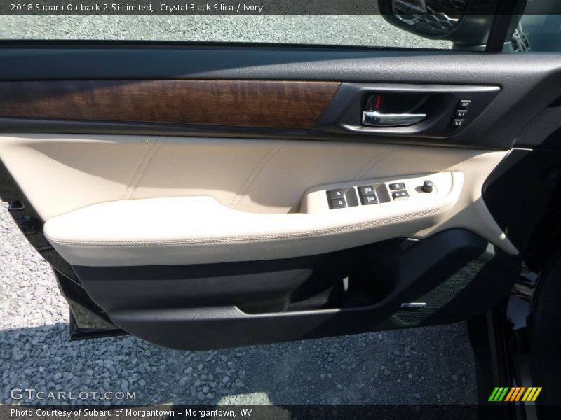 Crystal Black Silica / Ivory 2018 Subaru Outback 2.5i Limited