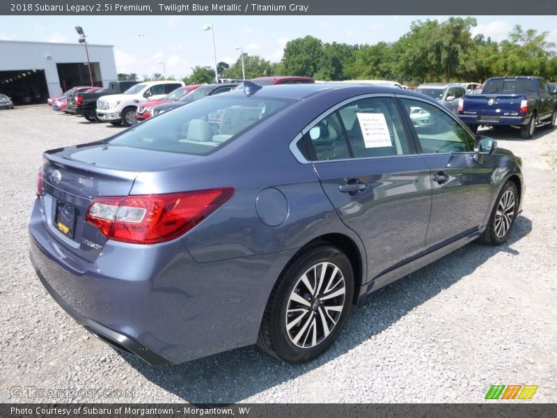 Twilight Blue Metallic / Titanium Gray 2018 Subaru Legacy 2.5i Premium