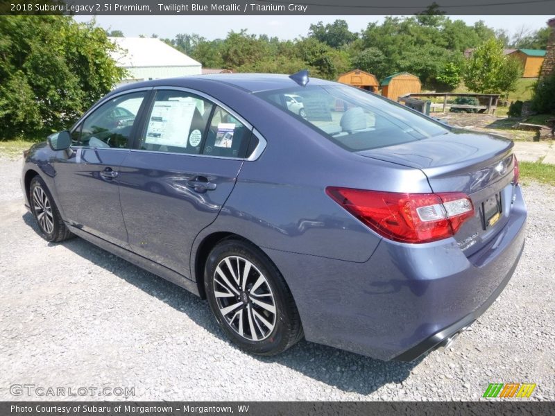 Twilight Blue Metallic / Titanium Gray 2018 Subaru Legacy 2.5i Premium