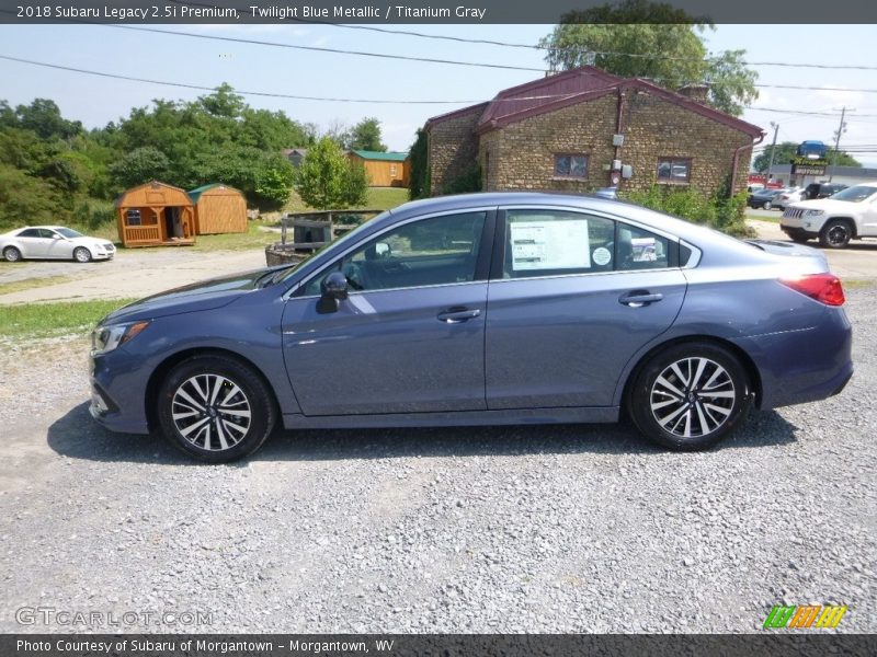 Twilight Blue Metallic / Titanium Gray 2018 Subaru Legacy 2.5i Premium