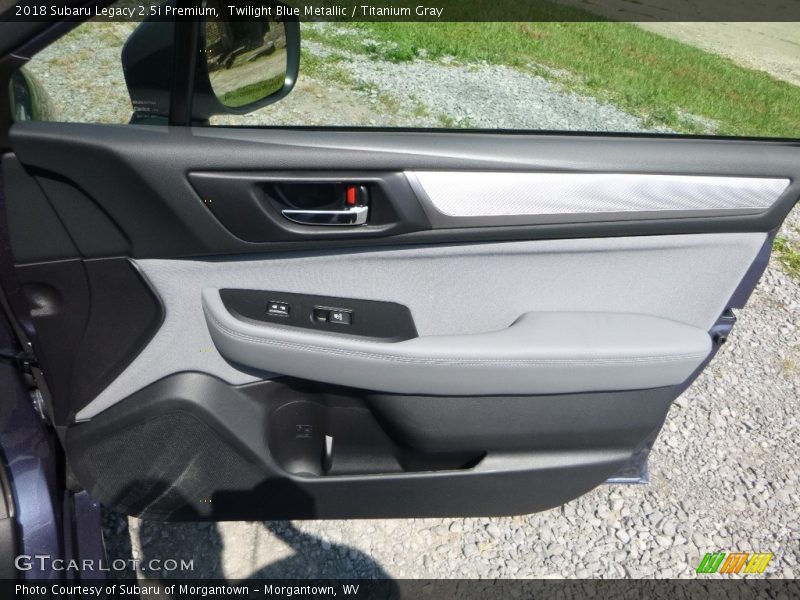Twilight Blue Metallic / Titanium Gray 2018 Subaru Legacy 2.5i Premium