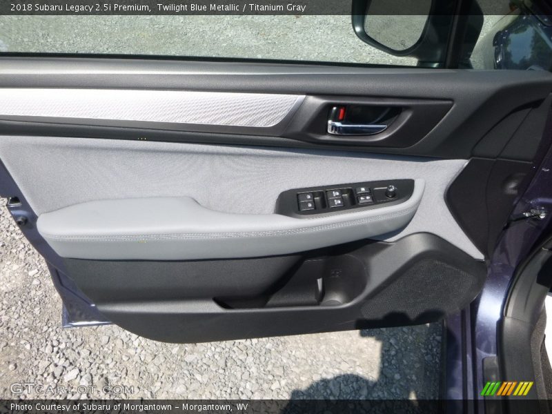 Twilight Blue Metallic / Titanium Gray 2018 Subaru Legacy 2.5i Premium
