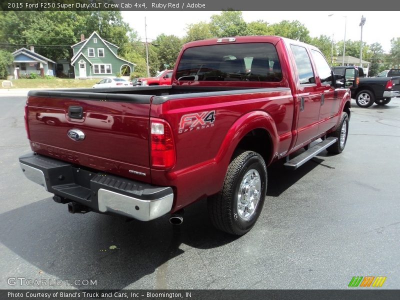 Ruby Red / Adobe 2015 Ford F250 Super Duty XLT Crew Cab 4x4