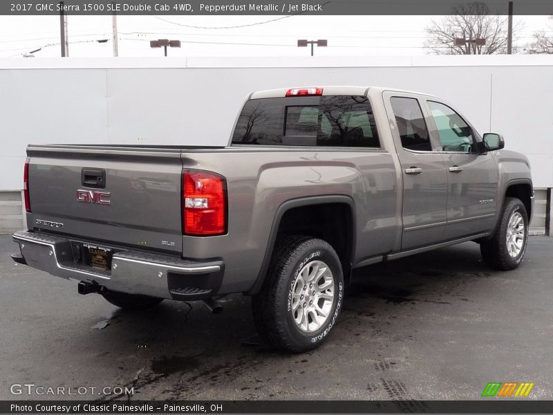 Pepperdust Metallic / Jet Black 2017 GMC Sierra 1500 SLE Double Cab 4WD