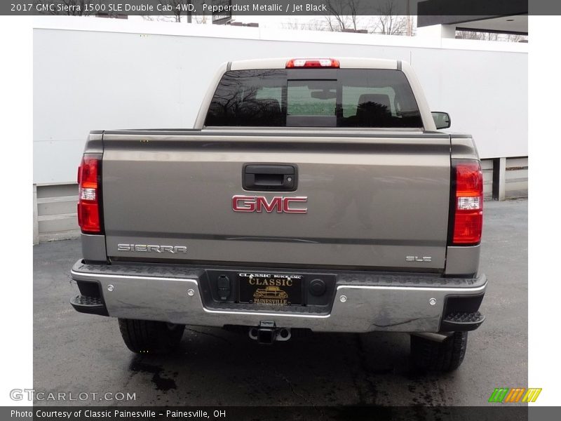 Pepperdust Metallic / Jet Black 2017 GMC Sierra 1500 SLE Double Cab 4WD