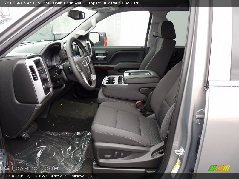 Pepperdust Metallic / Jet Black 2017 GMC Sierra 1500 SLE Double Cab 4WD
