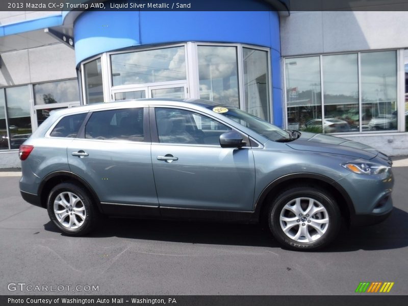 Liquid Silver Metallic / Sand 2013 Mazda CX-9 Touring AWD