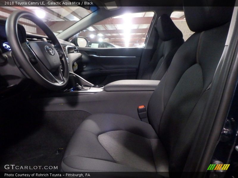 Galactic Aqua Mica / Black 2018 Toyota Camry LE