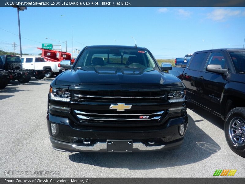 Black / Jet Black 2018 Chevrolet Silverado 1500 LTZ Double Cab 4x4