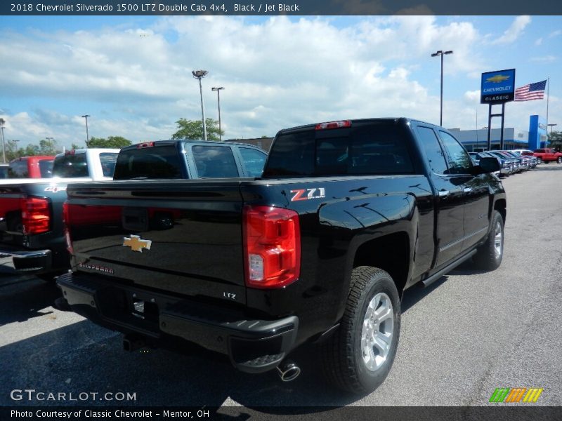 Black / Jet Black 2018 Chevrolet Silverado 1500 LTZ Double Cab 4x4