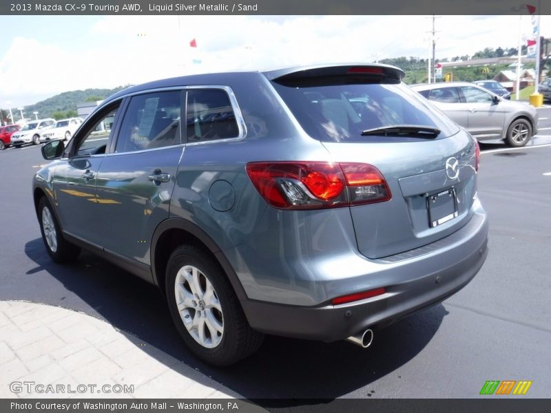 Liquid Silver Metallic / Sand 2013 Mazda CX-9 Touring AWD