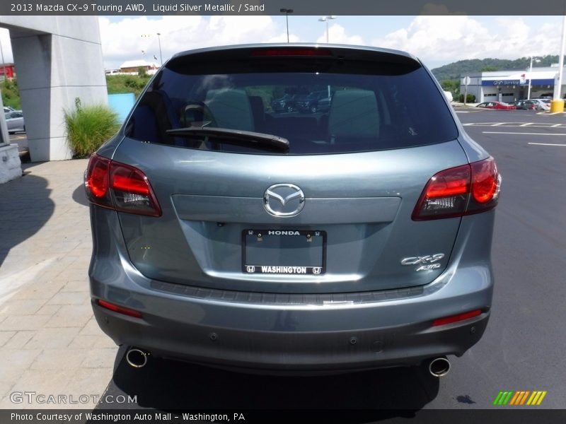 Liquid Silver Metallic / Sand 2013 Mazda CX-9 Touring AWD