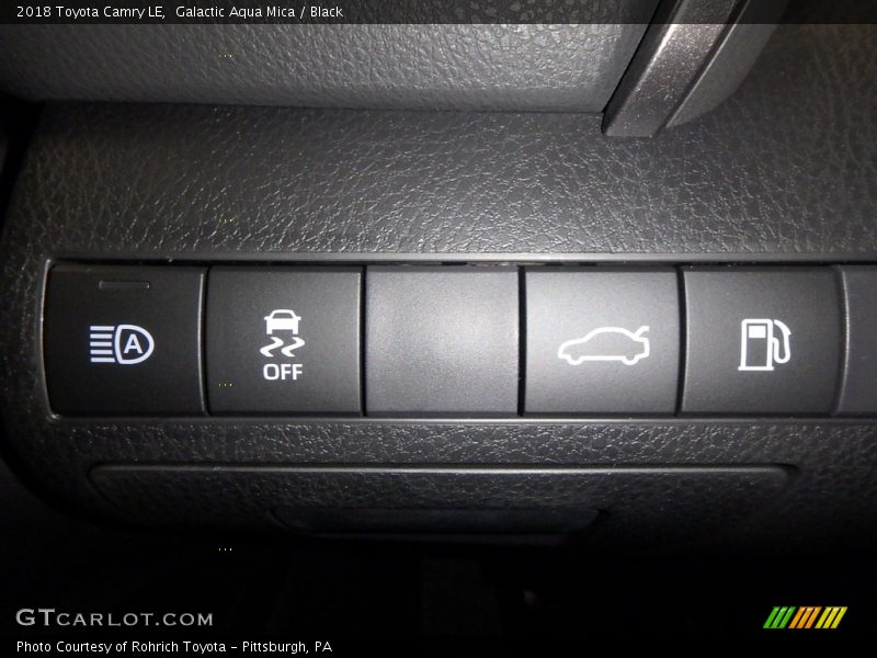 Galactic Aqua Mica / Black 2018 Toyota Camry LE