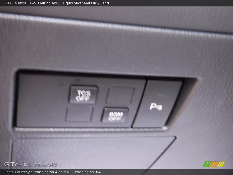 Liquid Silver Metallic / Sand 2013 Mazda CX-9 Touring AWD