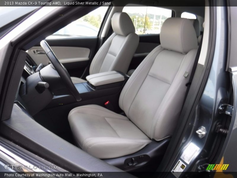 Liquid Silver Metallic / Sand 2013 Mazda CX-9 Touring AWD