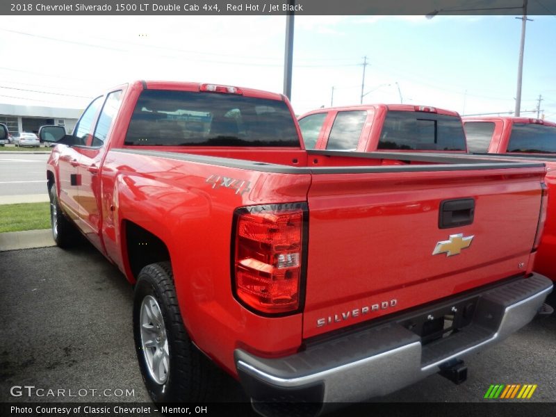 Red Hot / Jet Black 2018 Chevrolet Silverado 1500 LT Double Cab 4x4