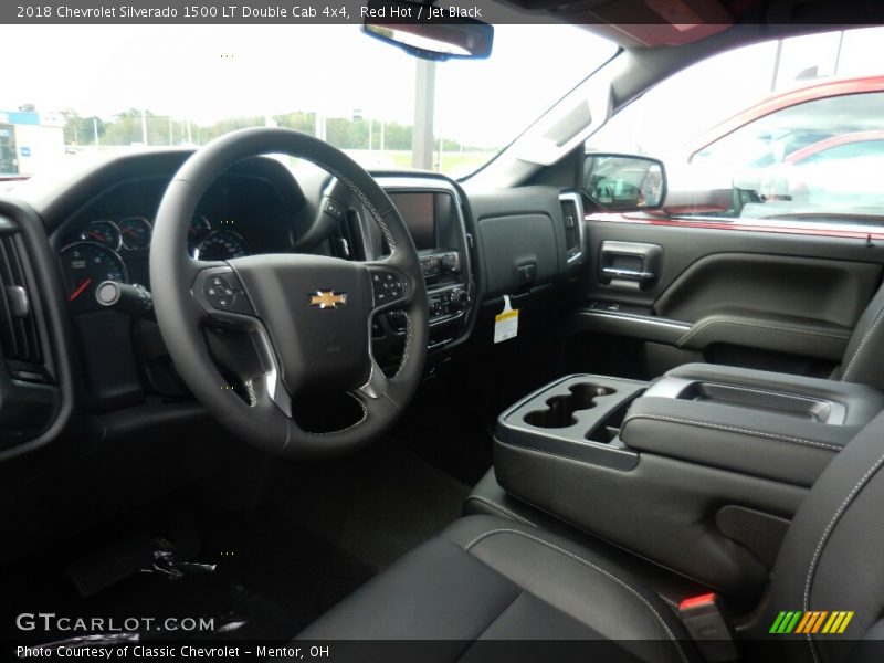 Red Hot / Jet Black 2018 Chevrolet Silverado 1500 LT Double Cab 4x4