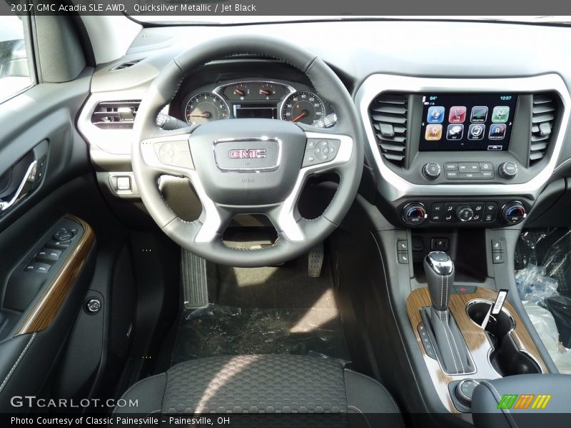 Quicksilver Metallic / Jet Black 2017 GMC Acadia SLE AWD