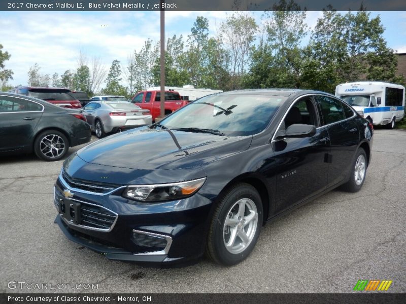 Blue Velvet Metallic / Jet Black 2017 Chevrolet Malibu LS