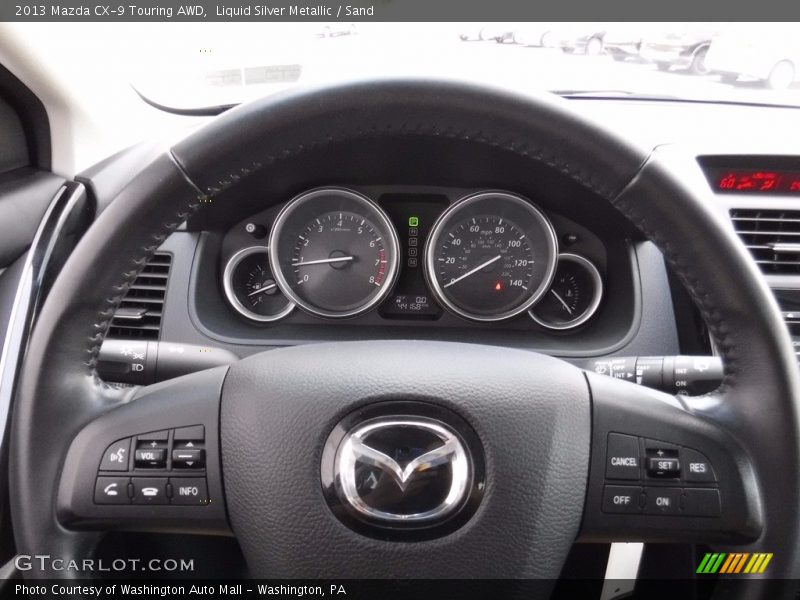 Liquid Silver Metallic / Sand 2013 Mazda CX-9 Touring AWD