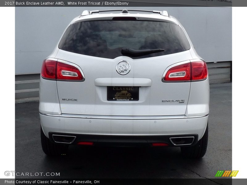 White Frost Tricoat / Ebony/Ebony 2017 Buick Enclave Leather AWD