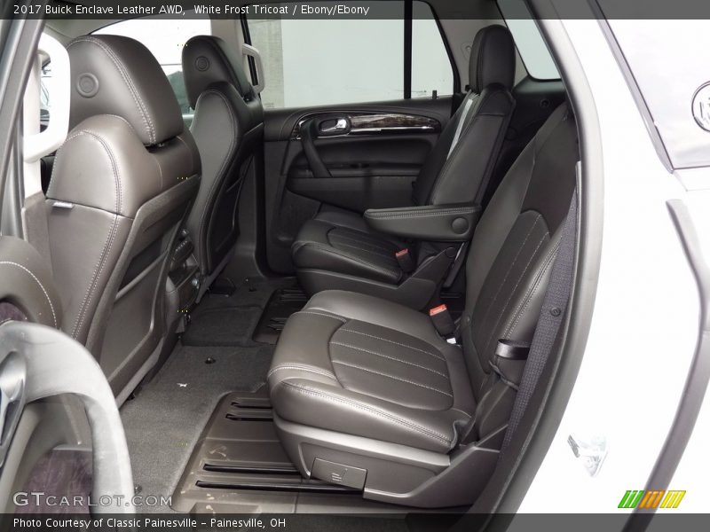 White Frost Tricoat / Ebony/Ebony 2017 Buick Enclave Leather AWD