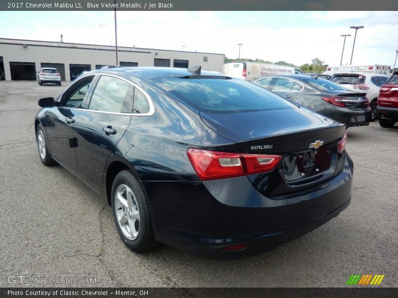 Blue Velvet Metallic / Jet Black 2017 Chevrolet Malibu LS