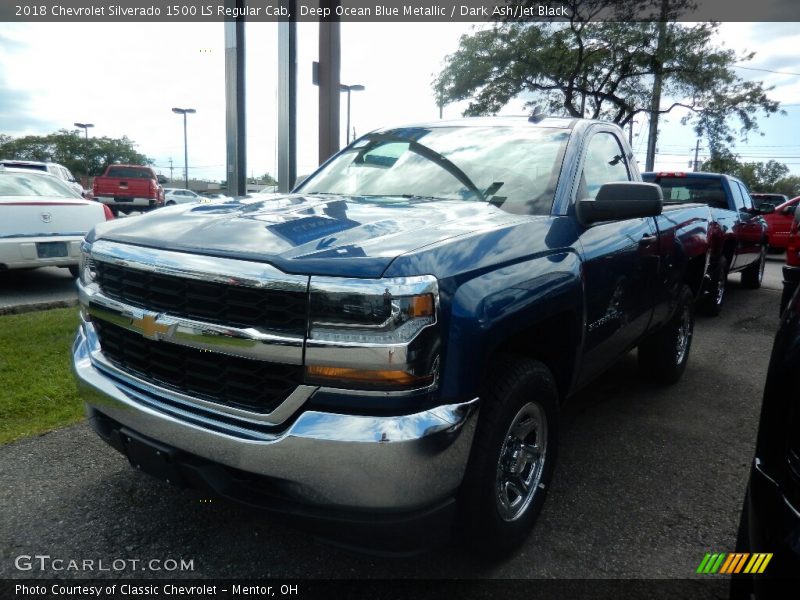 Deep Ocean Blue Metallic / Dark Ash/Jet Black 2018 Chevrolet Silverado 1500 LS Regular Cab