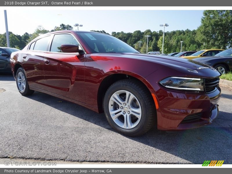Octane Red Pearl / Black 2018 Dodge Charger SXT