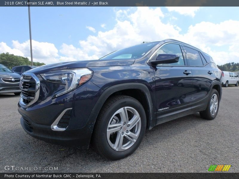 Blue Steel Metallic / ­Jet Black 2018 GMC Terrain SLE AWD
