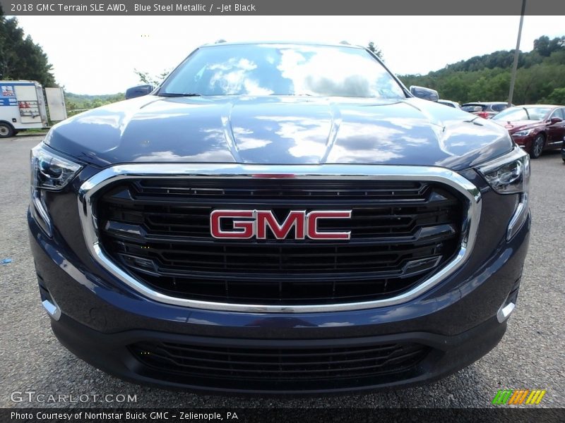 Blue Steel Metallic / ­Jet Black 2018 GMC Terrain SLE AWD