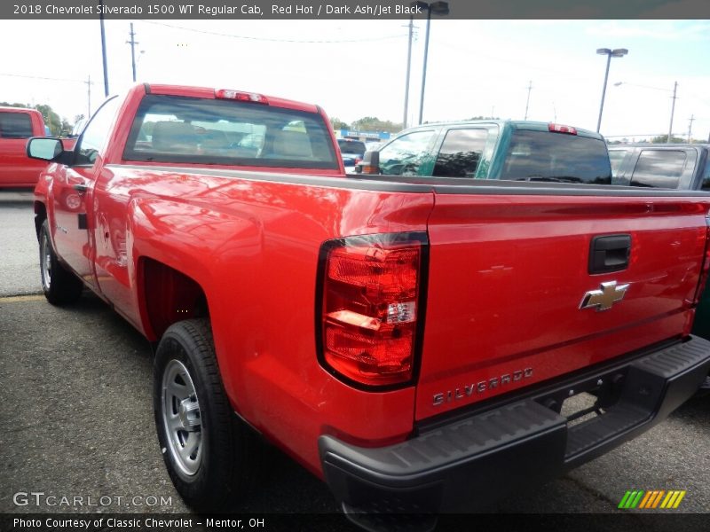 Red Hot / Dark Ash/Jet Black 2018 Chevrolet Silverado 1500 WT Regular Cab