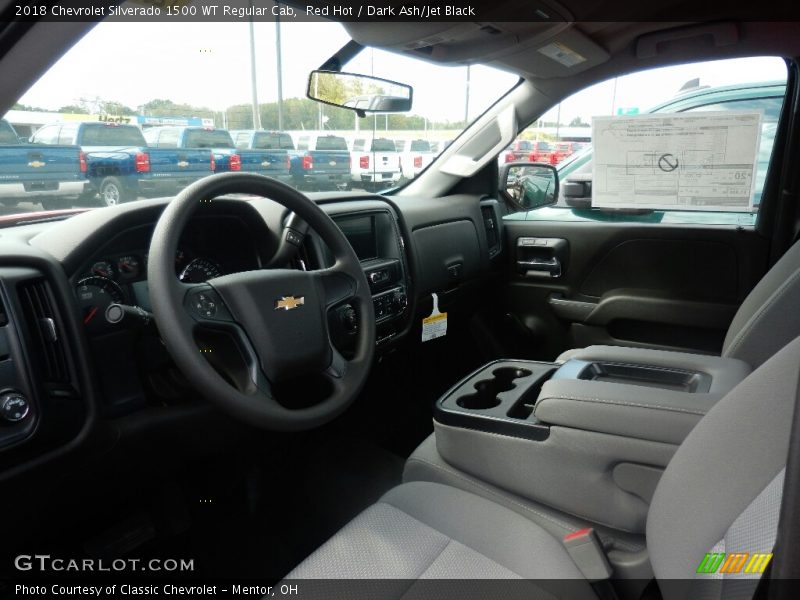 Red Hot / Dark Ash/Jet Black 2018 Chevrolet Silverado 1500 WT Regular Cab