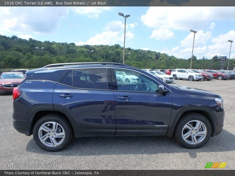 Blue Steel Metallic / ­Jet Black 2018 GMC Terrain SLE AWD