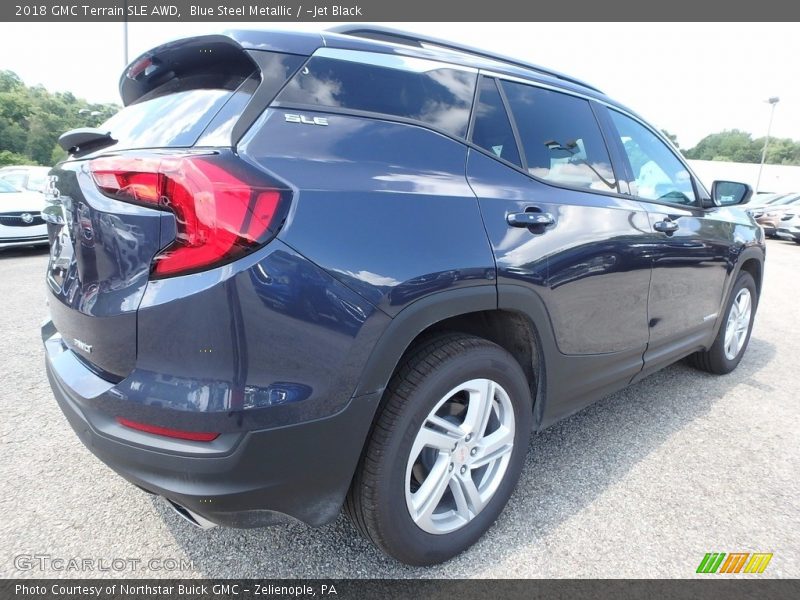 Blue Steel Metallic / ­Jet Black 2018 GMC Terrain SLE AWD